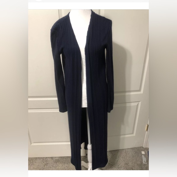 Umgee Long Navy Cardigan Sweater  Small like new - Picture 1 of 8
